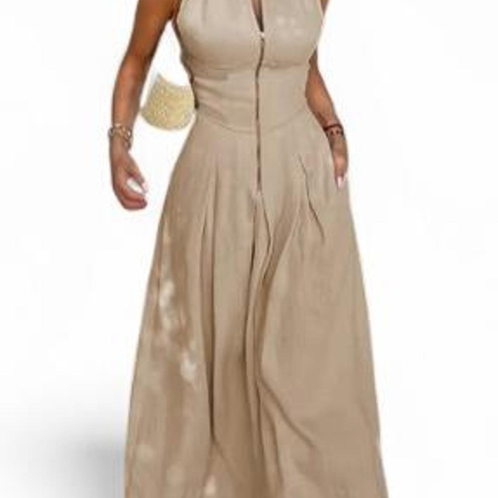UOOZEE Minimalist Casual Elegant Stylish Sleeveless Loose Fit Long Maxi Dress
